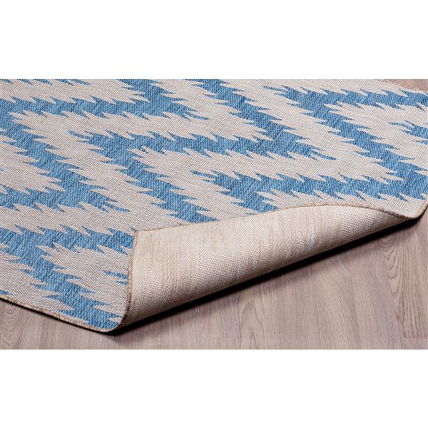 Erbanica Indoor-Outdoor Polypropylene Rug - Blue/Grey - 8' x 10'