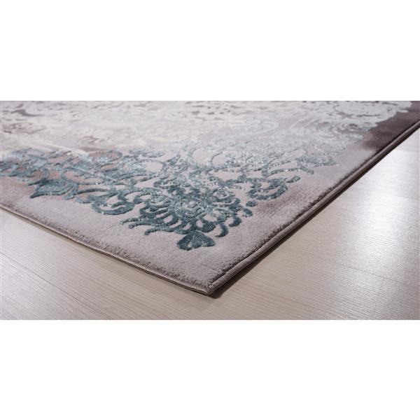 Segma Aria Area Rug 8ft x 11ft Polypropylene Gray/Blue LUR205