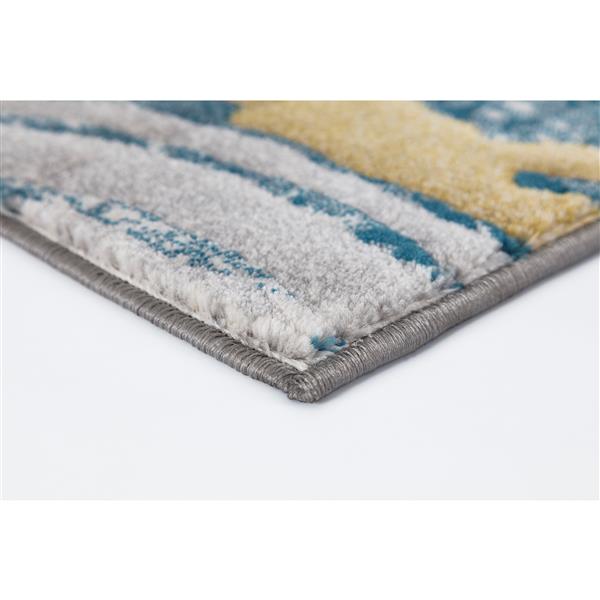 Segma Geosplash Area Rug 5ft x 8ft Polypropylene Gray/Blue VN