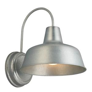 Design House Mason 1 Light Indoor/Outdoor Wall Light 10", Galvanized