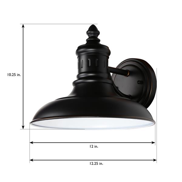 Design House Monterey 1-Light Wall Light, Oil Rubbed Bronze
