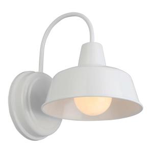 Design House Mason 1 Light Indoor/Outdoor Wall Light 8", White