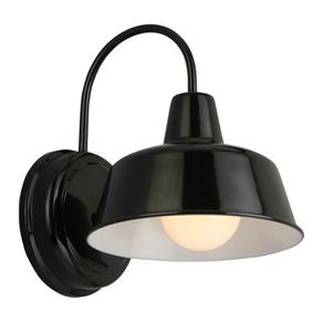 Design House Mason 1 Light Indoor/Outdoor Wall Light 8", Black