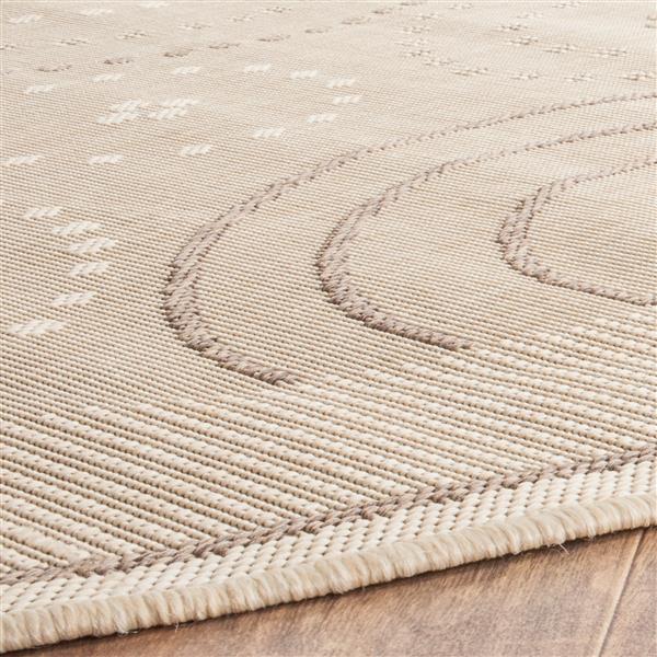 Safavieh Decorative Courtyard Rug - 2-ft x 3-ft 7-in - Natural/Brown