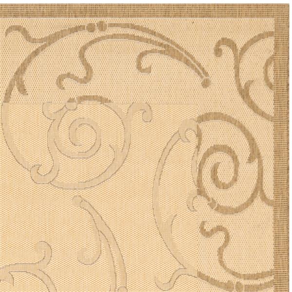 Safavieh Decorative Courtyard Rug - 2-ft x 3-ft 7-in - Natural/Brown