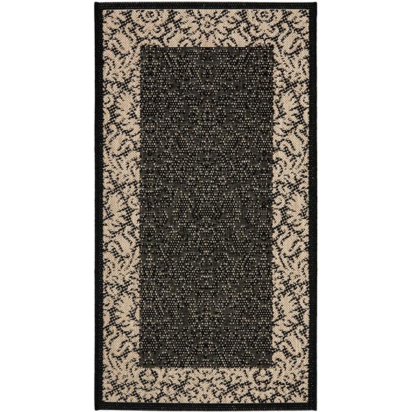 Safavieh Decorative Courtyard Rug 2 X 3 7 Black Sand Cy2727