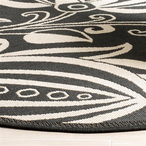 Safavieh Decorative Courtyard Rug 2 X 3 7 Black Sand Cy2961