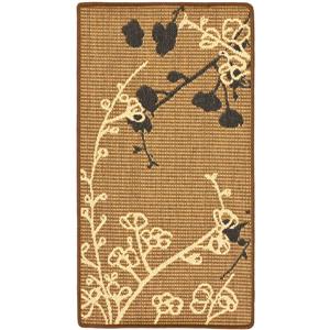 Safavieh Decorative Courtyard Rug - 2' x 3' 7" - Brown Natural/Black