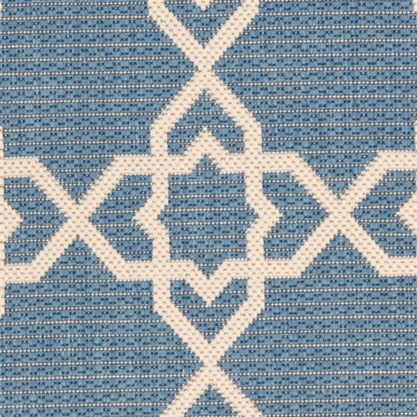 Safavieh Rectangle Courtyard Rug - 2-ft x 3-ft 7-in -  Blue/Beige