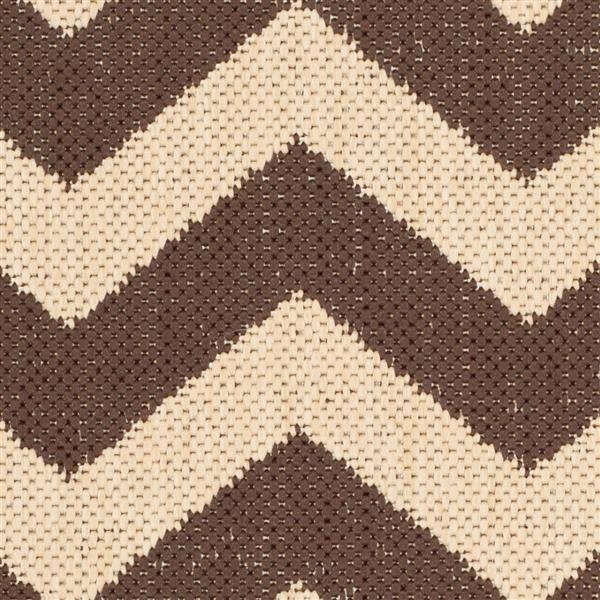 Safavieh Decorative Courtyard Rug - 2-ft x 3-ft 7-in - Dark Brown