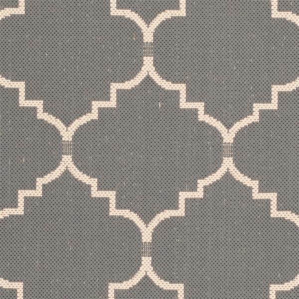 Safavieh Decorative Courtyard Rug - 2-ft x 3-ft 7-in - Grey/Beige