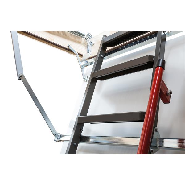 Échelle Murale En Métal Pour Grenier, Sous-sol Ou Lit Superposé – Hauteur Réglable 100-300 Cm – Capacité 150 Kg, Antidérapante