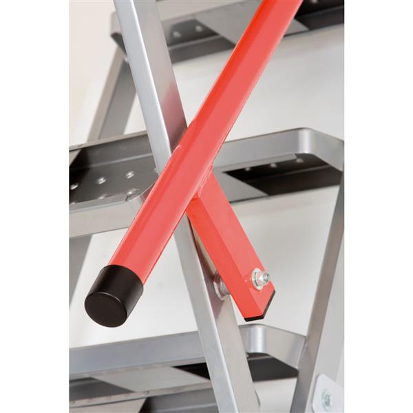 Fakro Folding Attic Ladder - 27.5-in x 47-in - Steel - Gray