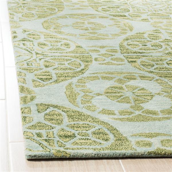 Safavieh Wyndham Rug - 8-ft x 10-ft - Wool - Turquoise/Green