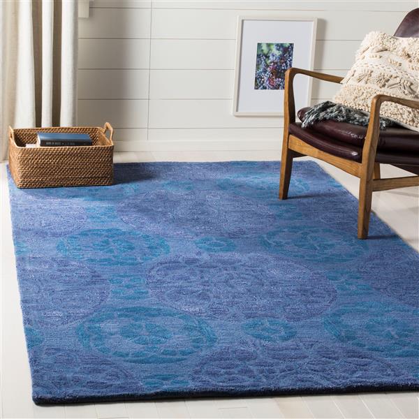 Safavieh Wyndham Rug - 8-ft x 10-ft - Wool - Blue