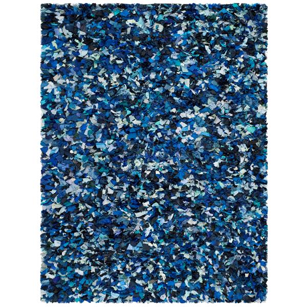Safavieh Rio Shag Rug - 8-ft x 10-ft - Polyester - Blue/Multi