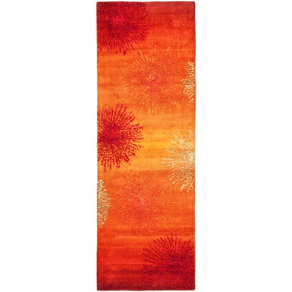 Safavieh Soho Rug - 2.5-ft x 6-ft - Wool - Rust/Multi