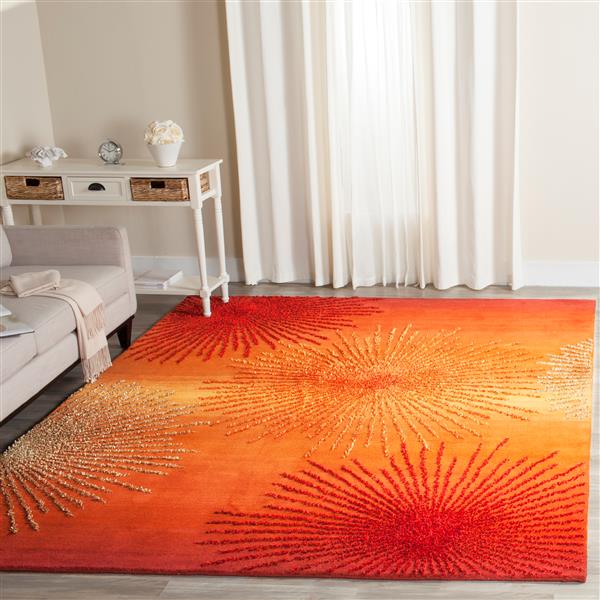 Safavieh Soho Rug - 2.5-ft x 4-ft - Wool - Rust/Multi