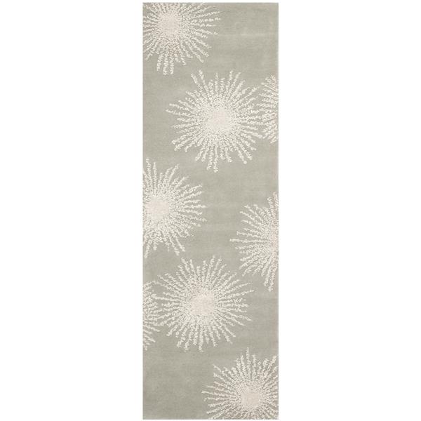 Safavieh Soho Rug - 2.5-ft x 6-ft - Wool - Grey/Ivory