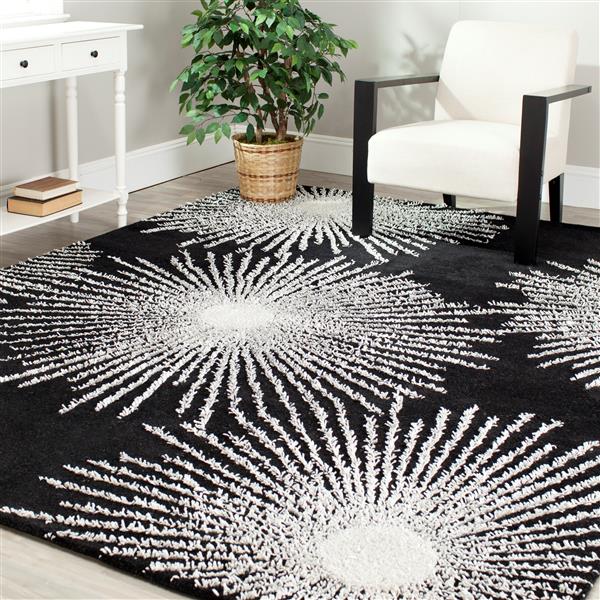 Safavieh Soho Rug - 2-ft x 3-ft - Wool - Black/White