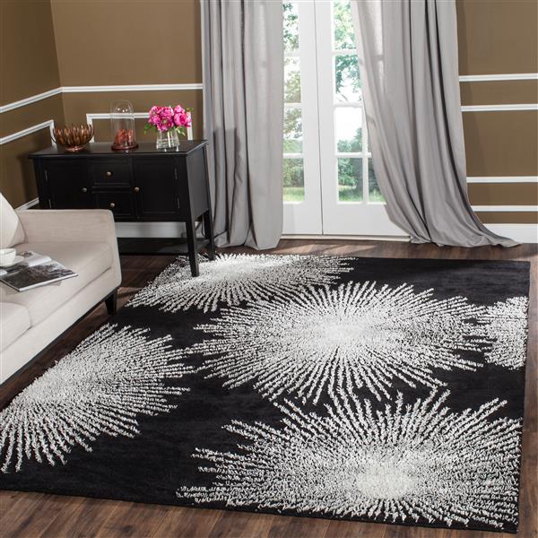 Safavieh Soho Rug - 2-ft x 3-ft - Wool - Black/White