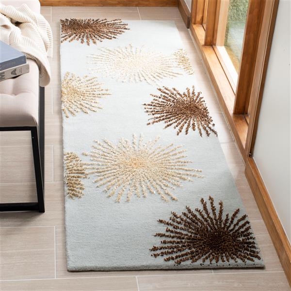 Safavieh Soho Rug - 2.5-ft x 6-ft - Wool - Light Blue/Multi