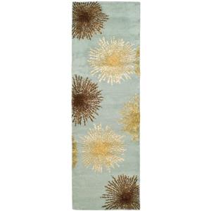 Safavieh Soho Rug - 2.5-ft x 6-ft - Wool - Light Blue/Multi