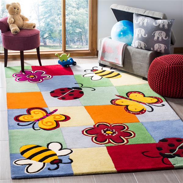 Safavieh Kids Rug - 3-ft x 5-ft - Wool - Multi