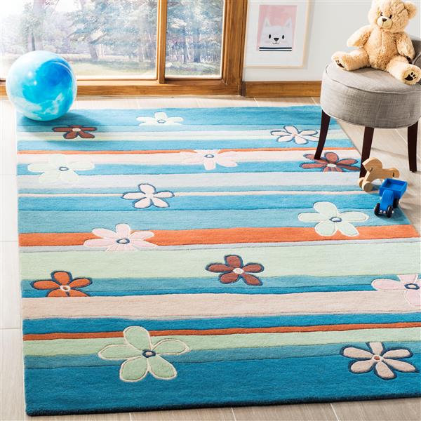 Safavieh Kids Rug - 3-ft x 5-ft - Wool - Green/Multi