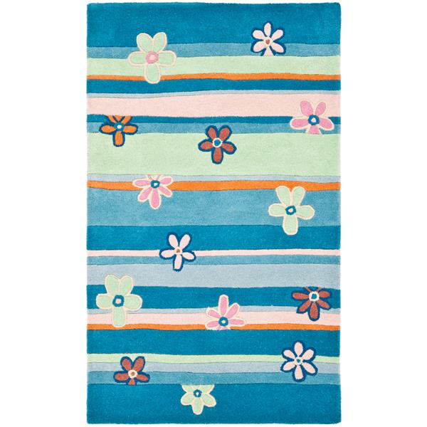 Safavieh Kids Rug - 3-ft x 5-ft - Wool - Green/Multi