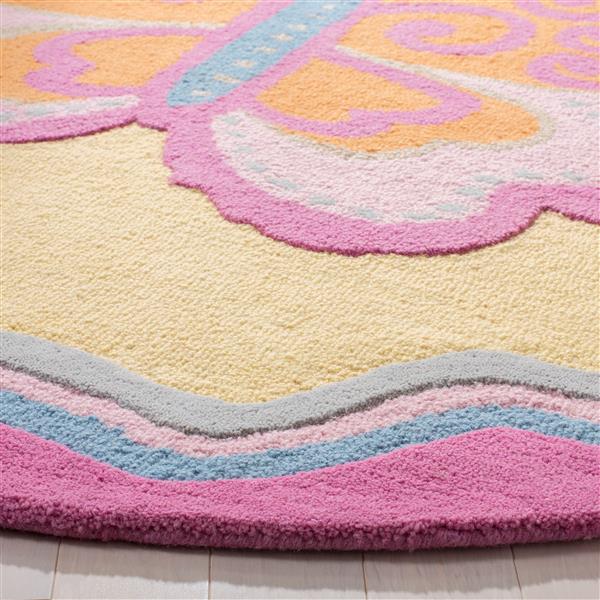 Safavieh Kids Rug - 3-ft x 5-ft - Wool - Multi/Pink