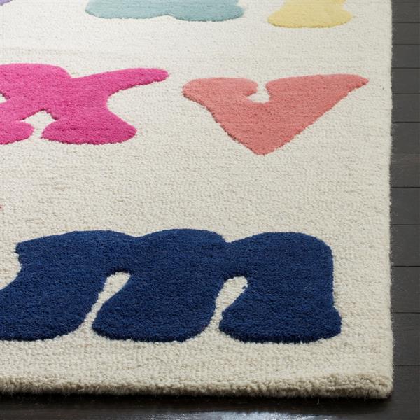 Safavieh Kids Rug - 2-ft x 3-ft - Wool - Ivory/Multi