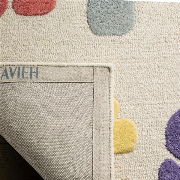 Safavieh Kids Rug - 2-ft x 3-ft - Wool - Ivory/Multi