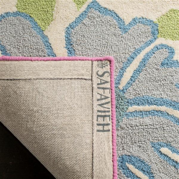Safavieh Kids Rug - 3-ft x 5-ft - Wool - Ivory/Pink