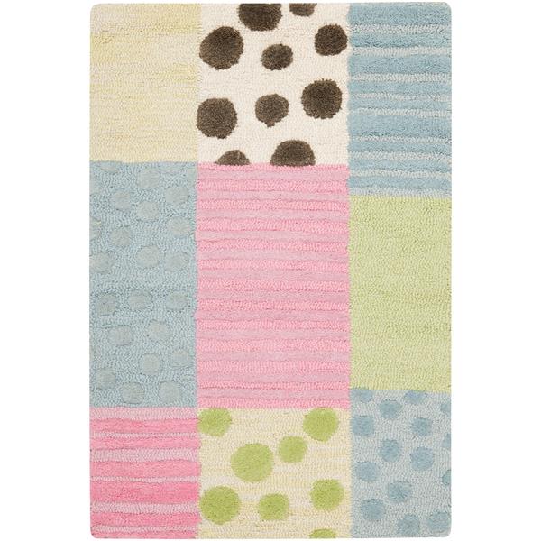 Safavieh Kids Rug - 2-ft x 3-ft - Wool - Blue/Pink
