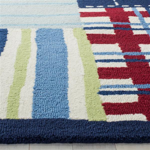 Safavieh Kids Rug - 3-ft x 5-ft - Wool - Blue/Multi