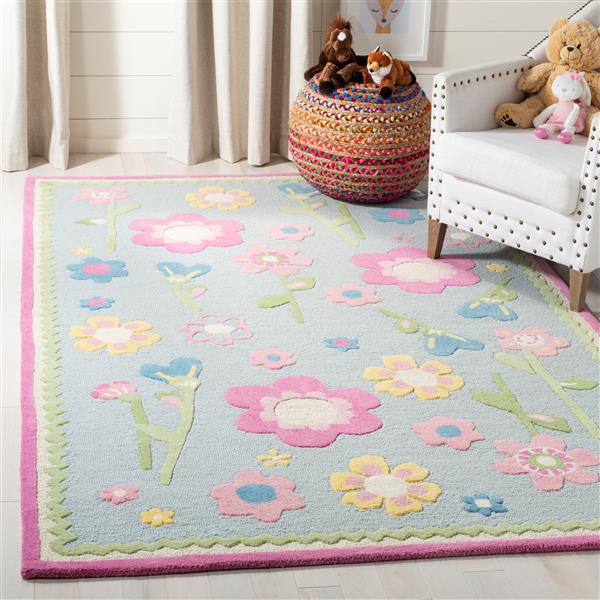 Safavieh Kids Rug - 2-ft x 3-ft - Wool - Blue/Multi