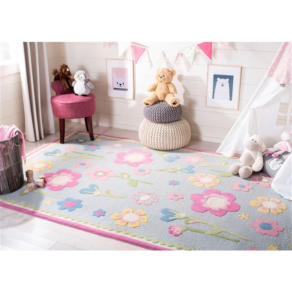 Safavieh Kids Rug - 2-ft x 3-ft - Wool - Blue/Multi