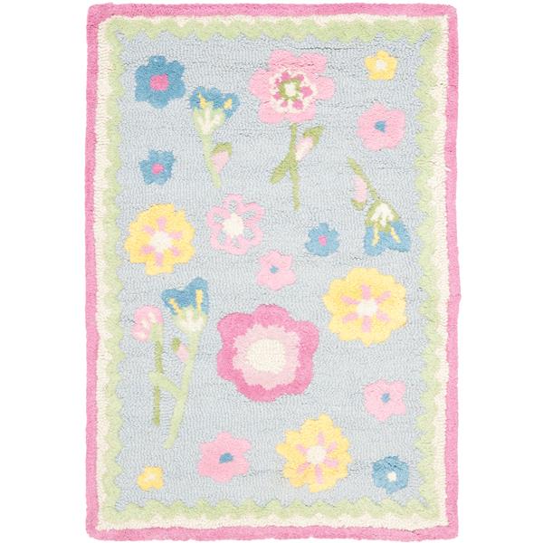 Safavieh Kids Rug - 2-ft x 3-ft - Wool - Blue/Multi
