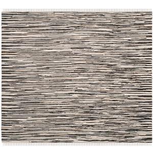 Safavieh Rag Rug Square Rug - 6-ft x 6-ft - Cotton - Black/Multi