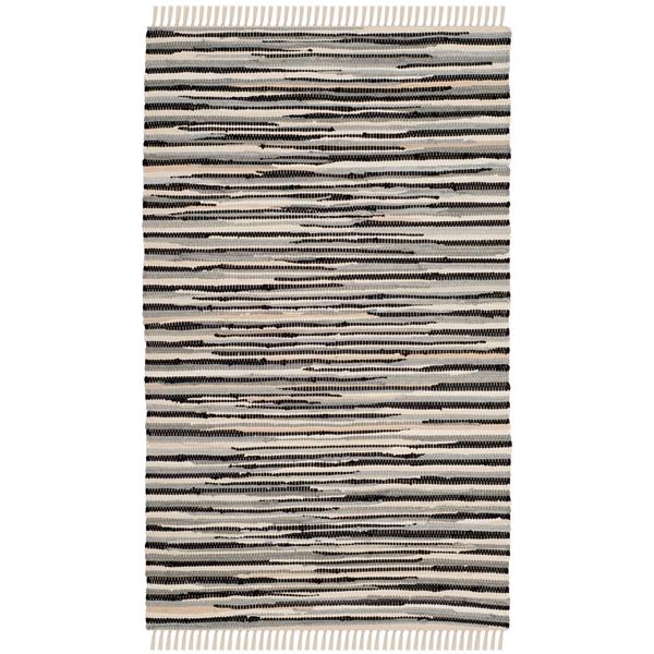 Safavieh Rag Rug - 2.5-ft x 4-ft - Cotton - Black/Multi