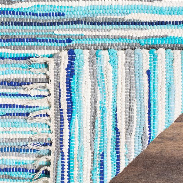 Safavieh Rag Rug - 4-ft x 6-ft - Cotton - Turquoise/Multi