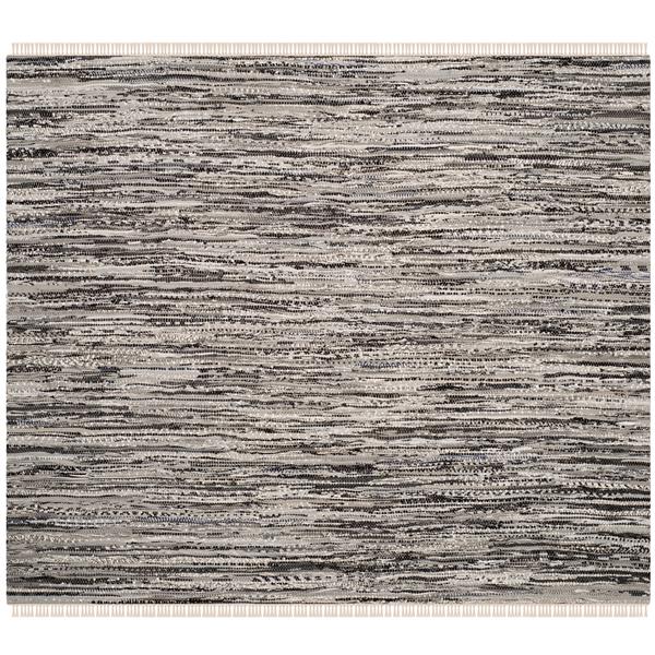 Safavieh Rag Rug Square Rug - 6-ft x 6-ft - Cotton - Grey
