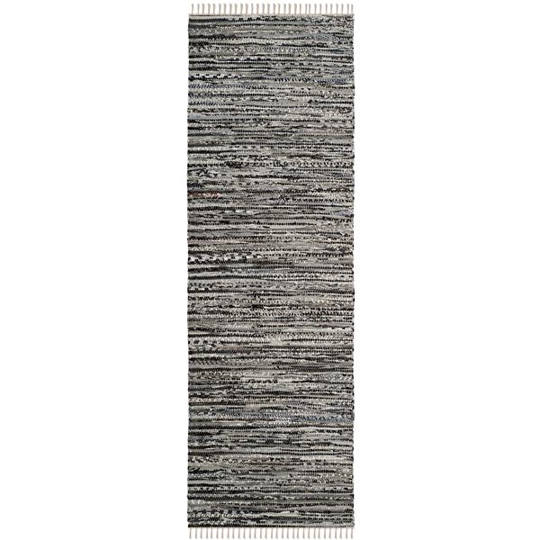 Safavieh Rag Rug - 2.3-ft x 8-ft - Cotton - Grey