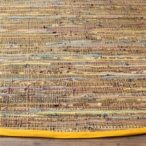 Safavieh Rag Rug - 4-ft x 6-ft - Cotton - Yellow/Multi