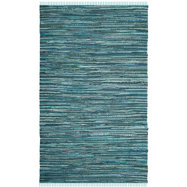 Safavieh Rag Rug - 5-ft x 8-ft - Cotton - Turquoise/Multi RAR127C-5 | RONA