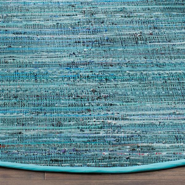 Safavieh Rag Rug - 2.3-ft x 8-ft - Cotton - Turquoise/Multi