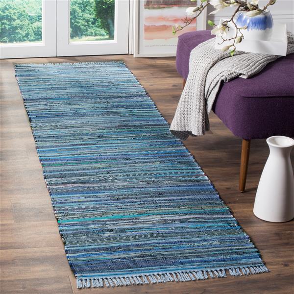 Safavieh Rag Rug - 2.3-ft x 8-ft - Cotton - Blue/Multi