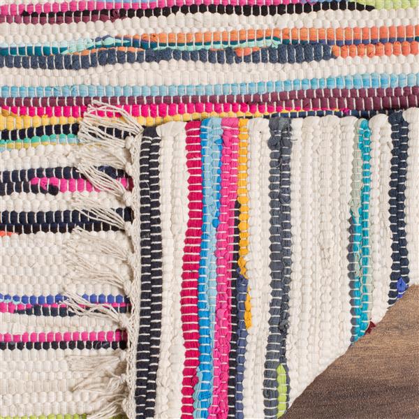 Safavieh Rag Rug Square Rug - 6-ft x 6-ft - Cotton - Ivory/Multi