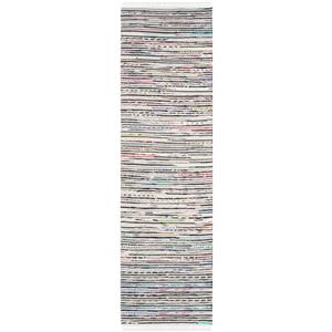 Safavieh Rag Rug - 2.3-ft x 7-ft - Cotton - Ivory/Multi